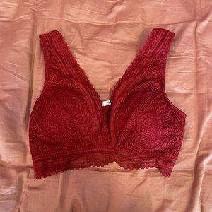 Maurices Red Lace Bralette